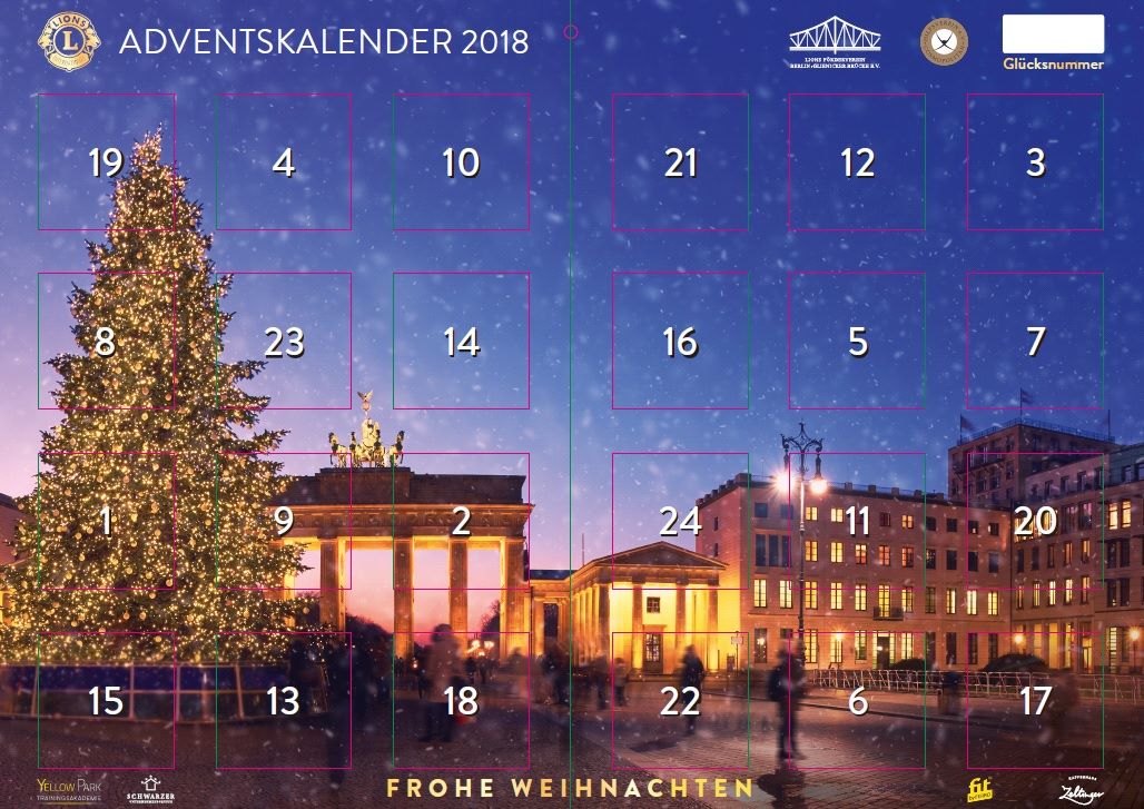 Adventkalender des Jahres 2018